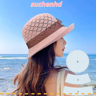 Suchenhd ไม้บรรทัดแม่แบบ อะคริลิคใส สําหรับตัดหมวก จักรเย็บผ้า