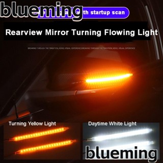 Blueming2 แถบไฟเลี้ยวไดนามิก LED ยืดหยุ่น ทนทาน สําหรับรถยนต์ 2 ชิ้น