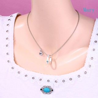 Mary BFF สร้อยคอ จี้ตัวอักษร BFF Friends อัลลอย สําหรับวันเกิดเพื่อนสนิท