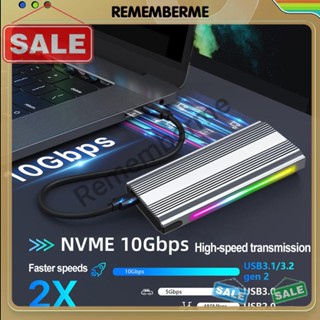 M.2 NVMe/NGFF กล่องฮาร์ดดิสก์ USB Type-C สําหรับ M.2 2230 2242 2260 2280 [rememberme.th]