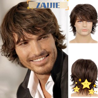 Zaijie24 วิกผมสั้น คอสเพลย์ Afro Kinky แฟชั่น สําหรับผู้ชาย