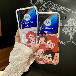 เคสโทรศัพท์มือถือ PC แข็ง กันกระแทก ลายการ์ตูนเจ้าหญิงน่ารัก สําหรับ Motorola Razr 40 Ultra Razr 40 Ultra