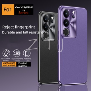 เคสโทรศัพท์กันกระแทก Vivo V29 Pro ฝ้า ด้านหลัง แผง ป้องกันการเปรอะเปื้อน ป้องกันลายนิ้วมือ กรอบเลนส์โลหะ Sh