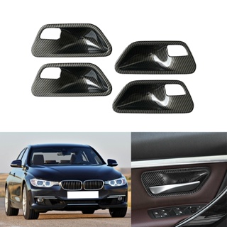 【ขายดี สไตล์】ฝาครอบมือจับประตูรถยนต์ 4 ชิ้น ต่อชุด สําหรับ BMW 3 4 Series F30 F34 3GT 2013-2018