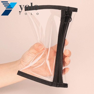 Yolo กระเป๋าเครื่องสําอาง PVC กันน้ํา แบบพกพา หรูหรา เหมาะกับการเดินทาง สําหรับผู้หญิง