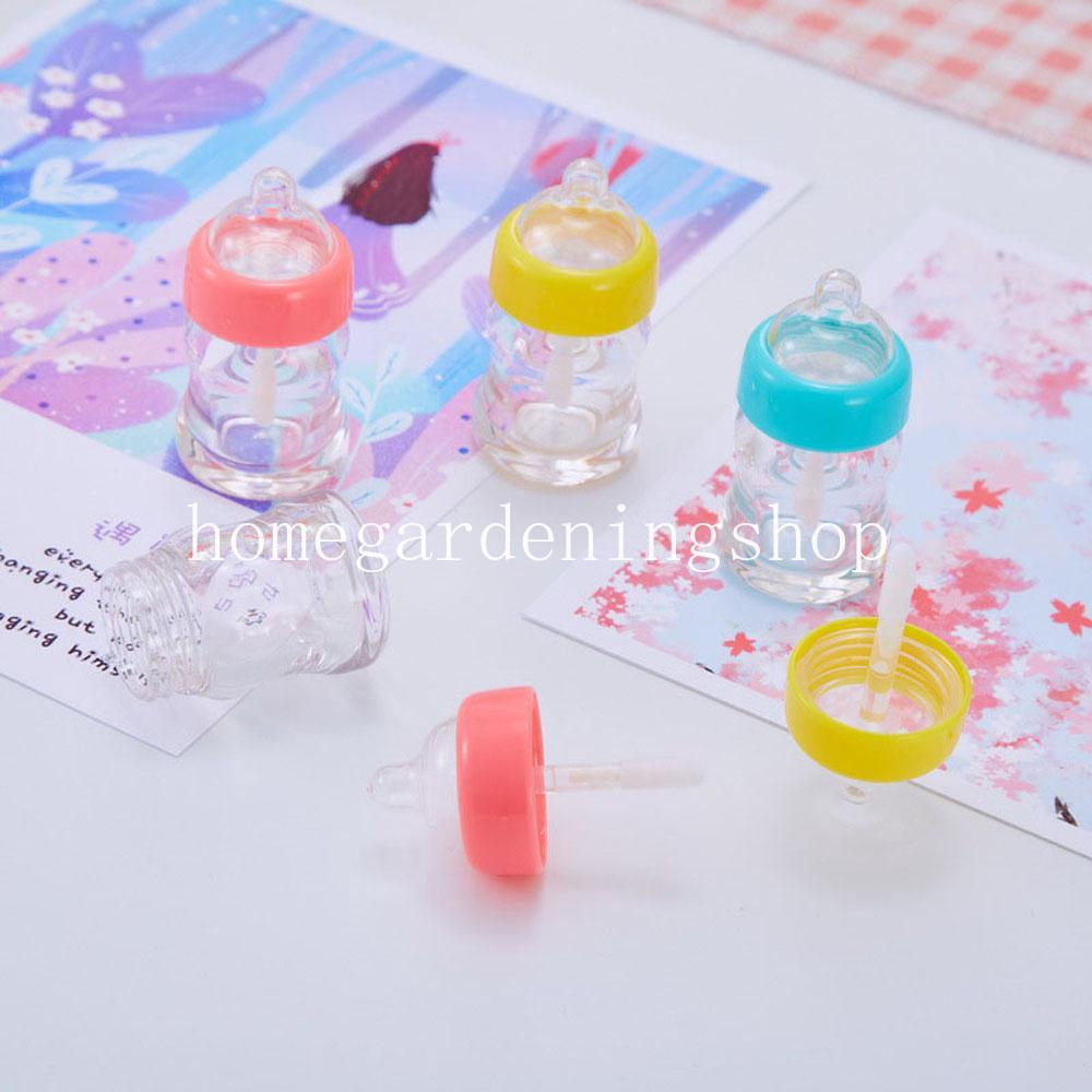 ขวดพลาสติกเปล่า ทรงขวดนม ขนาด 5 มล. สําหรับใส่ลิปสติก ลิปกลอส DIY