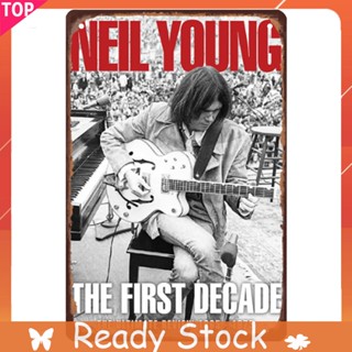 Neil Young ป้ายโลหะดีบุก สไตล์วินเทจ สําหรับบาร์ คลับ คาเฟ่ โปสเตอร์