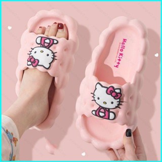 SANRIO รองเท้าแตะ ลายการ์ตูนคิตตี้น่ารัก กันลื่น DIY สําหรับตกแต่งห้องนอน