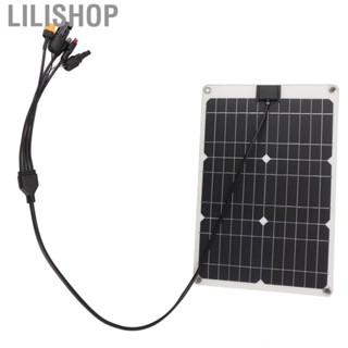 Lilishop Solar  Panel 50W 4 Connectors Monocrystalline Silicon High Efficiency