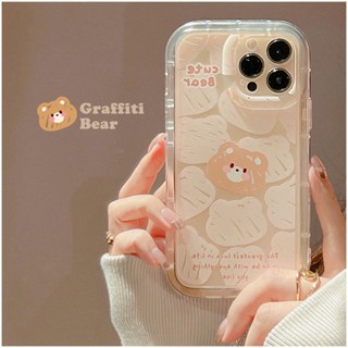 Yiki|เคสโทรศัพท์มือถือแบบนิ่ม TPU ลายการ์ตูนหมีน้อยน่ารัก สําหรับ Samsung A24 A22 A14 A13 A12 A04E A04S A04 A03S A03 A02S A02 A11 A10S A10