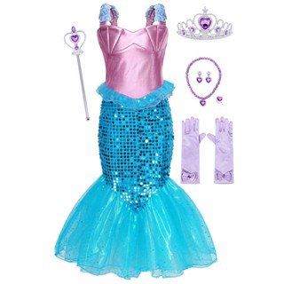 [0717]JHLQ-COS-G Childrens Princess Dress Mermaid Dress Girls Birthday Party Dress Holiday Performance Christmas Dress Princess Dress princess dress  cosplay  S0M4