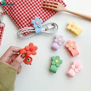 Cartoon Button Winder Data Line Headphone Line Storage Hub สายชาร์จน่ารักจบอุปกรณ์เสริมขนาดเล็ก home home