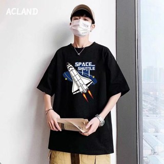 Acland เสื้อยืดผู้ชาย ผู้ชายเสื้อเชิ้ต เสื้อยืด ผ้านุ่ม ใส่สบาย ไม่หด ไม่ต้องรีด 36Z230907