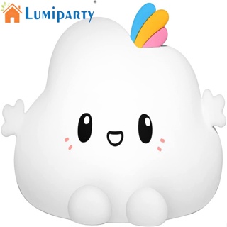 Lumiparty โคมไฟซิลิโคน Led รูปเมฆน่ารัก ชาร์จได้ พร้อมรีโมตคอนโทรล สําหรับบรรยากาศการนอนหลับ