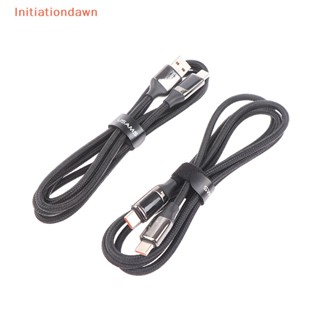 [Initiationdawn] สายเคเบิลหน้าจอ LED PD 100W ชาร์จเร็ว 6A USB เป็น Type-c สําหรับโทรศัพท์มือถือ