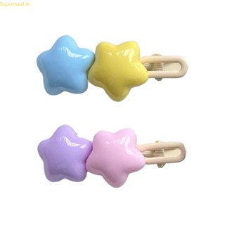 Best Y2k 90s กิ๊บติดผม รูปดาวน่ารัก สีแคนดี้ สําหรับผู้หญิง