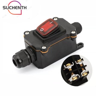 Suchenth สวิตช์สายไฟ 4Pin 2 ตําแหน่ง 12V DC 20A สองด้าน ทางเข้า และทางออก