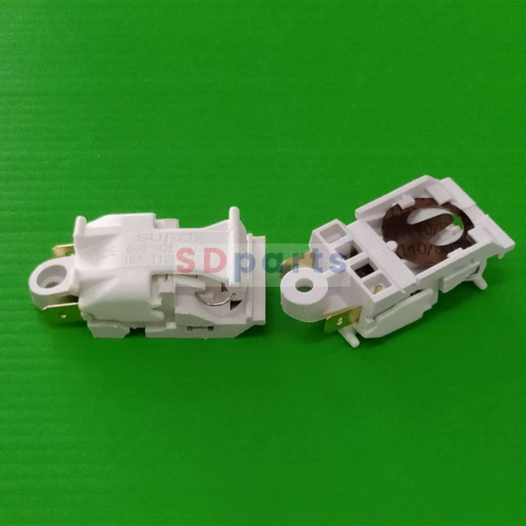 สวิทช์ กาต้มน้ำ เทอร์โมสตัท กาน้ำร้อน Thermostat Electric kettle Switch SUROX CB 16A #JQIF ขาว (1 ตัว)
