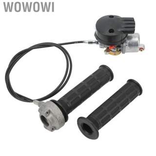 Wowowi Carb Throttle Grip Cable Set Pressure Resistant Carburetor Handle Bar High Strength for 49cc To 80cc 2 Stroke Motorized