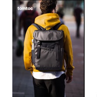 tomtoc geometric backpack mens college students casual backpack large capacity lightweight fashion bag travel bag water-proof 2022 New