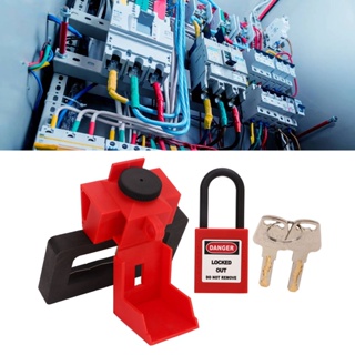  Tool Clamp On Breaker Lockout ชุดกุญแจนิรภัยชุดล็อคกุญแจนิรภัยไนลอนอเนกประสงค์ทนความร้อนล็อคออกชุดแท็กเอาท์