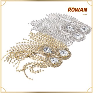 Rowans แผ่นแพทช์ พลอยเทียม หลากสี สําหรับตกแต่งเสื้อผ้า DIY