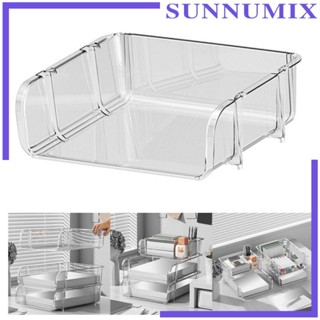 [Sunnimix] กล่องลิ้นชักใส วางซ้อนกันได้ ทนทาน สําหรับใส่เครื่องประดับ เครื่องสําอาง ตั้งโต๊ะ ห้องน้ํา ตู้เสื้อผ้า