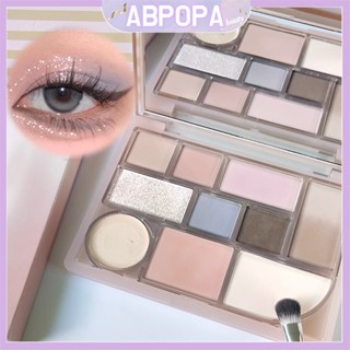 Abpopa Beauty SWEET MINT พาเลทอายแชโดว์ บลัชออน คอนทัวร์ อเนกประสงค์ สิบสี