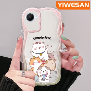 เคสโทรศัพท์มือถือใส แบบนิ่ม ลายการ์ตูนแมว กันกระแทก สําหรับ Realme C30 C30s C31 C33 C35 C55 Narzo 50i Prime Narzo N55 50A Prime