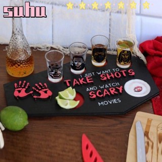 Suhuhd Tequila ถาดไม้ รูปโลงศพ สําหรับตกแต่งบ้าน วันฮาโลวีน