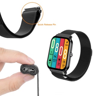 สายนาฬิกาข้อมือ โลหะสเตนเลส แม่เหล็ก แบบเปลี่ยน สําหรับ kieslect ks mini smart watch