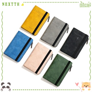 Nextth กระเป๋าใส่หนังสือเดินทาง หนัง PU มีซิป บางพิเศษ อเนกประสงค์