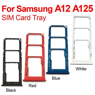 ถาดใส่ซิมการ์ด SD แบบคู่ สําหรับ Samsung Galaxy A12 A125 A125F