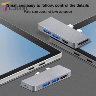 Tcuteit ฮับ USB 3.0 HDMI สําหรับ Microsoft Surface Pro 8