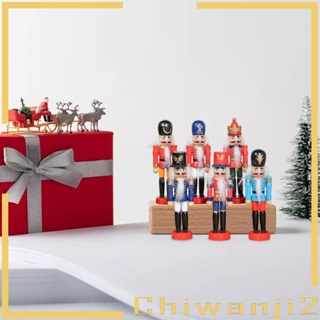 [Chiwanji2] ฟิกเกอร์ตุ๊กตาทหาร Nutcracker 6 ชิ้น สําหรับตกแต่งคริสต์มาส