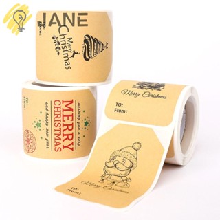 Jane สติกเกอร์ฉลากซีล สําหรับตกแต่งงานปาร์ตี้ บิสกิต DIY 100 ชิ้น