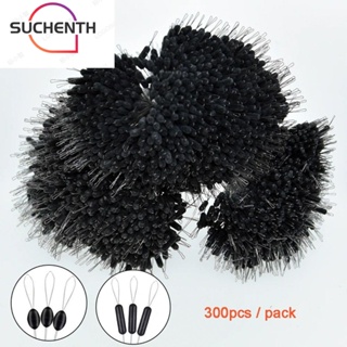 Suchenth ทุ่นลอยน้ํา ตกปลา สายเอ็นตกปลา ป้องกันการรัด ถั่วอวกาศ สีดํา