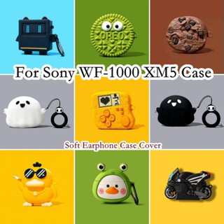 【พร้อมส่ง】เคสหูฟัง แบบนิ่ม ลายการ์ตูน สําหรับ Sony WF-1000 XM5 WF-1000 XM5