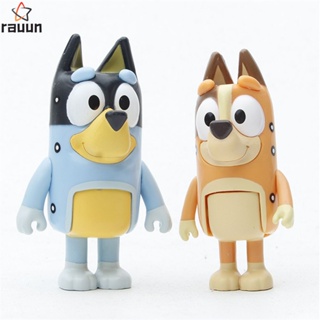 Bluey Playtime โมเดลฟิกเกอร์ PVC ข้อต่อขยับได้ ของเล่นสําหรับเด็ก 12 ชิ้น