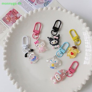 Monnygo พวงกุญแจ จี้การ์ตูน Sanrio หัวใจน่ารัก แบบบาง อุปกรณ์เสริม สําหรับห้อยกระเป๋า