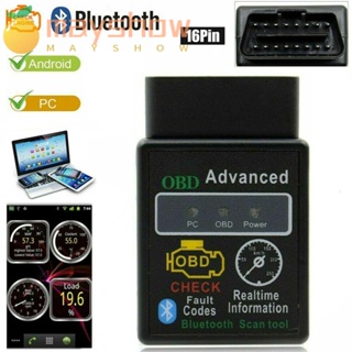 Mayshow เครื่องสแกนเนอร์วินิจฉัยรถยนต์ Android ELM327 OBD-II