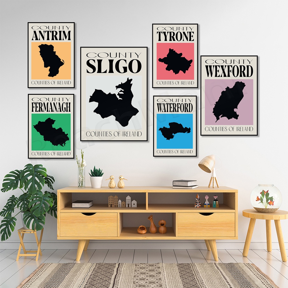 County Kildare, County Wicklow, poste,County Sligo, County Wexford, County Tyrone, County Donegal,  