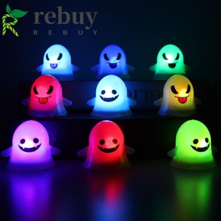 Rebuy จี้ไฟ LED รูปการ์ตูนผี หลากสีสัน สําหรับแขวนตกแต่งวันขอบคุณพระเจ้า