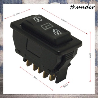 Thunder สวิตช์ควบคุมหน้าต่างรถยนต์ 12V 24V 20A 5PIN ไฟสีแดง