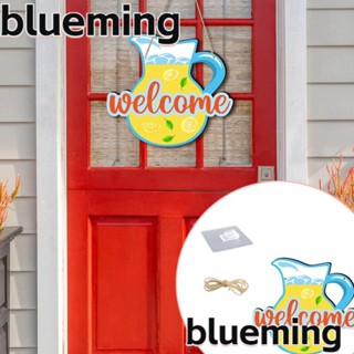 Blueming2 ป้ายไม้ Welcome รูปหม้อเครื่องดื่ม ทนทาน สําหรับตกแต่งประตู ห้องนั่งเล่น โรงแรม