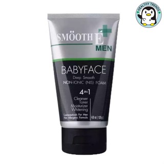 Smooth E โฟมล้างหน้าทำความสะอาดสำหรับผู้ชาย สูตรไม่มีฟอง For men Foam 4 Oz. (HT)