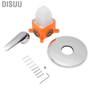 Disuu Shower Mixing Valve  Mixer Round Rotating Knob Silver Professional for Washroom