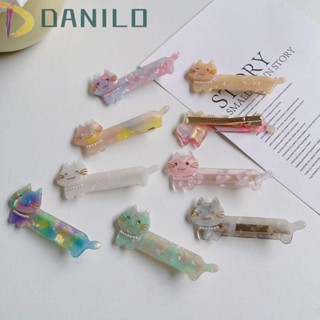 Danilo Acetate กิ๊บติดผม กิ๊บปากเป็ด ประดับมุก สไตล์เกาหลี หรูหรา ของขวัญสําหรับเด็กผู้หญิง