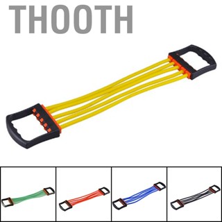 Thooth Expander Detachable 5 Fitness  Bands Muscle Strength Training Pull Rope