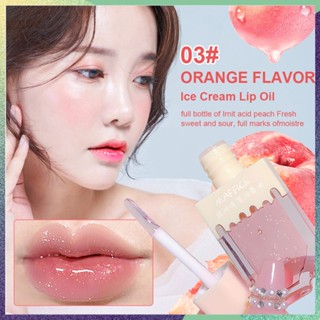 Maffick Ice Cream Moisturizing Lip Oil Moisturizing Lightening Lip Glaze ป้องกันลิปสติกแห้งแตก